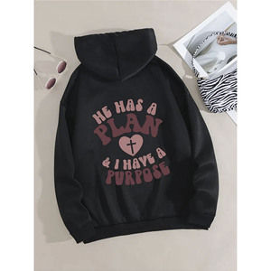 Kinitwear Otoño/Invierno para mujer Sudadera Jersey Un color Ocio Estándar Hecho en China - Product Image 1