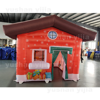 Maisons de Noël gonflables, tente gonflable publicitaire Père Noël, cabane gonflable pour la décoration d'événements
