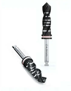 Taladros de irrigación externa para implantes dentales de 4,8mm Taladros de implantes dentales de mayor vida endurecidos recubiertos de titanio negro - Product Image 1