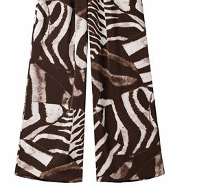 Imprimé dentelle hiver décontracté Flare taille haute velours femmes pantalon Polyester/Nylon Sexy Fitness Street Wear - Product Image 5