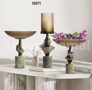 Trío de Compoteras y Portavelas de Cristal - Product Image 1