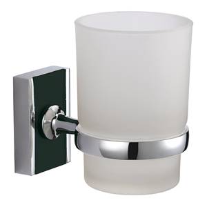 Porte-brosse à dents MSV « Alba » en zinc chromé, 6,4 x 9,5 x 14,3 cm - Product Image 1