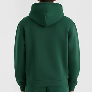 Sudadera con Capucha Personalizada con Logotipo, 100% Algodón Grueso y Transpirable, Cierre Completo, 500 g/m², Estilo Holgado con Hombros Caídos, para Hombre, Invierno - Product Image 3