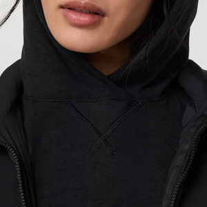 Jersey de lana de algodón con logotipo personalizado de estilo callejero para mujer, sudadera lisa en blanco de gran tamaño, Sudadera con capucha con bolsillos - Product Image 3