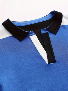Polo à manches courtes de style professionnel pour hommes, t-shirt à revers de golf à motif solide pour l'été 2025, nouveau design. - Product Image 4