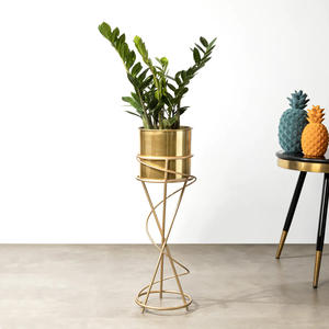 Trusted Manufacturer Unique Design Durable Flower Planter With Metal Stand And Customized Color And Size <b>For</b> Home Hotels Malls - Product Image 1