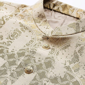 Chaleco Mehndi de ropa tradicional pakistaní para hombre, chaleco formal y de fiesta hecho con bordado pesado - Product Image 5