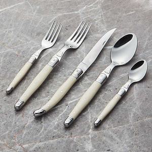 Couverts personnalisés modernes argent poli en acier inoxydable couverts de luxe aspect royal pour restaurant maison hôtel - Product Image 1