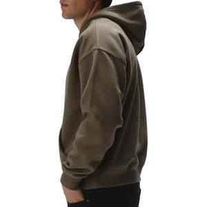 Sudadera con capucha de gran tamaño bordada de peso pesado para hombre, jersey de lana de algodón cálido, sudadera, colección de otoño - Product Image 3