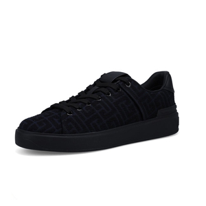 Zapatillas Deportivas Casuales Cómodas de Alta Calidad con Estampado de Leopardo, Parte Superior de PU, Antiolor, para Hombre y Mujer, Todas las Temporadas, Modelo B Court Low Top, Color Negro - Product Image 1