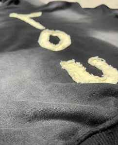 Pantalon de survêtement à capuche zippé 100% coton personnalisé ensemble de jogging vintage en détresse broderie patch survêtement à capuche - Product Image 6