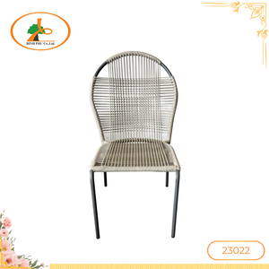 Sillas de comedor portátiles modernas y duraderas de acero para exteriores, asientos impermeables para jardín, cafetería, restaurante, hoteles, hecho en Vietnam para Villa - Product Image 1