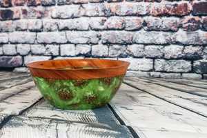 ชามเรซินสไตล์นอร์ดิกพร้อมถาดไม้ถาดเสิร์ฟชามเซรามิคสำหรับใส่ขนมขบเคี้ยวและผลไม้ดีไซน์ใหม่ - Product Image 5