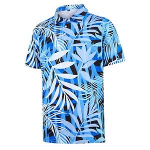 เสื้อเล่นกอล์ฟสำหรับผู้ชายผ้าโพลีเอสเตอร์ผ้าสแปนเด็กซ์พิมพ์สกรีนโลโก้แบบแห้งเร็ว - Product Image 6