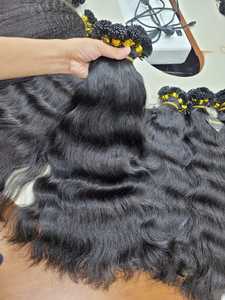 Extension de cheveux à trame plate vendeurs de cheveux vierges vietnamiens crus cheveux humains bruts alignés sur les cuticules vietnamiennes doux - Product Image 6
