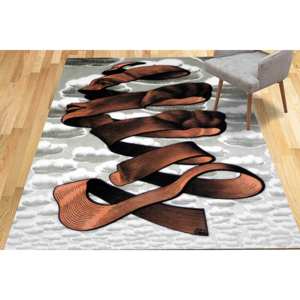 Tapis imprimé avec un visage abstrait - Tapis moderne antidérapant, tapis en chenille - Product Image 1