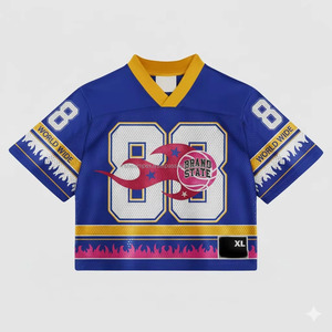 Mens Custom Oversized Mesh V-neck <b>T</b>-<b>Shirt</b> 100% <b>Polyester</b> Breathable Short Sleeve Sports Football Soccer Heat Transfer Printed - Product Image 5