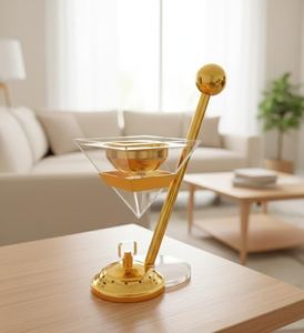 Elegante Quemador de Incienso de Acrílico en Forma de Pirámide, Porta Incienso de Metal Dorado, Mabkhara Geométrica Moderna, Adorno de Decoración para el Hogar de Lujo - Product Image 6