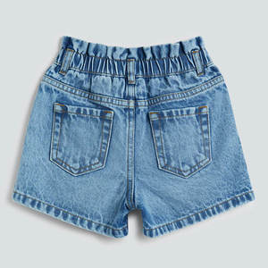 กางเกงขาสั้นเด็กผ้าเดนิมสั่งทำพิเศษ ถุงกระดาษสีน้ำเงิน สำหรับเด็กชายและเด็กหญิง กางเกงขาสั้นเด็กแบบสั่งทำ - Product Image 5