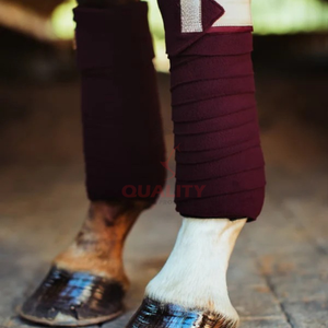 Vendaje de pierna de caballo para entrenamiento, envolturas de polo ecuestre personalizadas, envoltura de polo de protección y competición de lana suave personalizada - Product Image 5