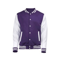 Vestes de baseball en molleton d'hiver personnalisées à la mode, style cool, vestes de baseball en cuir pour homme, vente chaude