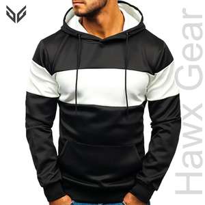 เสื้อมีฮู้ดแบบสวมหัวของผู้ชายผ้าฟลีซซับในผ้าพิมพ์ลายแฟชั่นสำหรับฤดูหนาว - Product Image 1