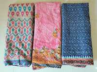 Grossiste en couvertures en coton vintage indien Kantha, couvertures imprimées multicolores, jetés Kantha faits à la main pour la décoration de la maison