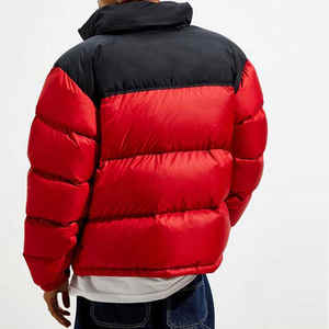 High Street OEM Precio bajo Hombres Puffer Chaquetas Lona Stand Collar Frontal Tamaños personalizados Colores Alta calidad Impermeable Transpirable - Product Image 5