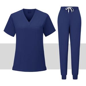 Uniformes de enfermera de algodón Spandex de alta calidad, uniformes de hospital para mujeres y hombres, uniformes médicos para médicos y enfermeras - Product Image 2