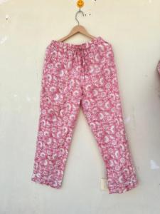 ชุดนอนลำลองสุดหรูแบบเรียบลื่นพิมพ์ลายดอกไม้ผ้าฝ้ายสำหรับ100% ฤดูใบไม้ผลิฤดูร้อนฤดูใบไม้ร่วงฤดูหนาว - Product Image 3