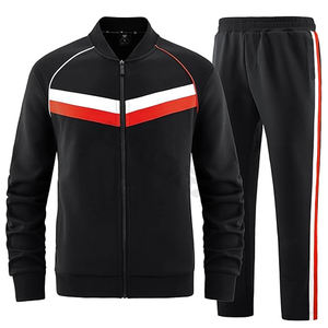 Logo surdimensionné à capuche et survêtement deux pièces ensemble pour hommes chaud polaire éponge survêtement décontracté hiver survêtement chaud athlétique tenue équipement - Product Image 2