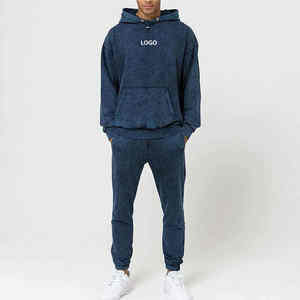 Nuevo precio bajo personalizado de alta calidad 100% algodón impreso chándales venta al por mayor holgado chándal Streetwear chándal para hombres - Product Image 4