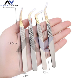 Extension de cils pince à épiler cils facile ventilateur volume russe cils accepter faire propre pince à épiler forte prise - Product Image 4