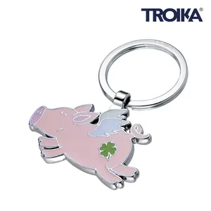 Portachiavi e Moschettone Personalizzabili a Forma di Maialino Portafortuna - Gadget Promozionali Personalizzabili - Product Image 1