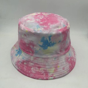 Sombreros de pescador teñidos con lazo impreso de alta calidad, sombreros de cubo con protector solar para exteriores, sombreros de lavabo de doble cara al por mayor - Product Image 2