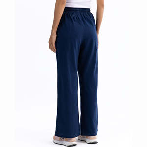 กางเกงแฟชั่นลำลองสำหรับผู้หญิงเอวกลางเอวยางยืดแห้งเร็วระบายอากาศสไตล์ด้านหน้าแบน - Product Image 3