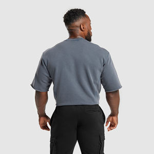 Camiseta 250G Sun Faded, camiseta de manga corta teñida con spray, camiseta con degradado lavado desgastado, hombros sueltos, ropa Retro para hombre, camiseta personalizada - Product Image 5