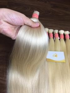 Cabello Remy Rubio sedoso 100% cabello humano #60 Venta De fábrica MOQ 100g envío gratis para pedidos de 100kg - Product Image 2