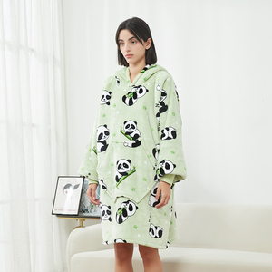 Sudadera con Capucha y Bolsillo para Invierno, Cálida, para Exteriores, al por Mayor, Sudadera con Capucha Tipo Manta con Diseños Impresos - Product Image 3