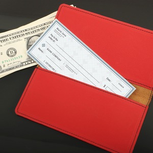 Titular de talonario de cheques con cierre múltiple de moda de cuero de grano completo personalizado RFID seguro logotipo personalizado regalo de negocios al por mayor - Product Image 1