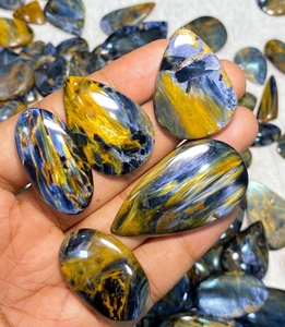 Piedra Preciosa Suelta de Pietersita, Cabujón Natural de Forma Mixta Pulido Claro para Joyería, Regalo para Ella, Alba Gems 10g-1kg - Product Image 2