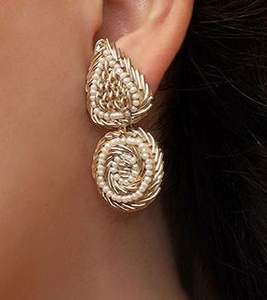 Pendientes de cuentas para mujer, pendientes de cuentas Durga, pendientes de cuentas múltiples, joyería festiva para mujer al mejor precio, pendientes de cuentas - Product Image 2