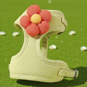 OEM ODM Manufacturer DUOMM Medium <b>Dog</b> Chest <b>Harness</b> Polyester Plaid Factory Direct Supply Cute Design Adjustable Bulk Wholesale - Product Image 2