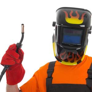 Red Cow Split Leather Welding <b>Gloves</b> Leather Industrial Safety Hand Protection <b>Gloves</b> Heavy Duty Flame Resistant Workman <b>Gloves</b> - Product Image 6