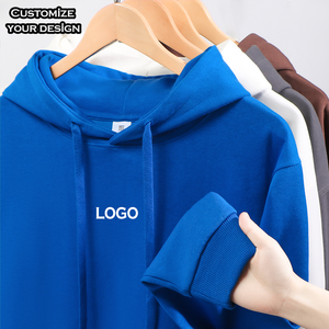 Sudadera con capucha de gran tamaño de algodón 100% de estilo informal para hombre, diseño de otoño en relieve, patrón sólido lavado, bolsillo de canguro largo teñido liso - Product Image 3