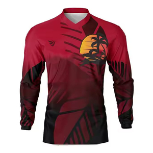 Vente en gros Service OEM Course automobile & Moto Motocross Maillot respirant Spandex/Polyester fabriqué avec la technologie de sublimation - Product Image 5