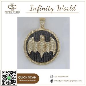 Nouvelle collection de pendentifs hip-hop en diamant personnalisés en argent sterling Collier de luxe en vente à l'exportation - Product Image 4