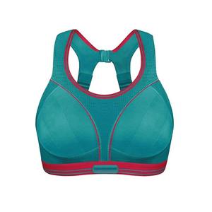 Logo personnalisé femmes Fitness soutien-gorge de sport solide soutien dos croisé une épaule culture grande taille Option pour la course - Product Image 6