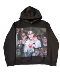 Sweat à capuche graphique pour hommes, poids lourd et ajustable avec logo personnalisé Produits populaires Fabriqué au Pakistan Polyester/coton Col à capuche épais uni - Product Image 2