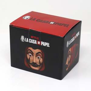 Taza 3D de La Casa de Papel, Hecha a Mano, 600 ml, Taza de Cerámica, Diseño de Disney, Diseño Moderno de Dibujos Animados, Patrón Recto, Apta para Microondas - Product Image 1